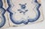 18th Century Blue & White Flower Set of Two Tiles, Portuguese For Sale - Image 9 of 12