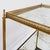 Gold French Two-Tier Side Table with Eglomise Glass Mirror from Maison Jansen, 1950s For Sale - Image 8 of 16