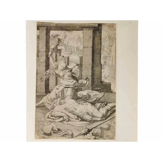 Jan Pieters Saenredam, Joen and Deborah, Etching, 17th Century For Sale - Image 3 of 5