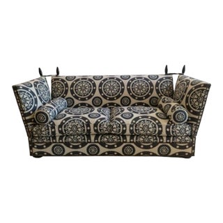 George Smith Tiplady Knole Sofa in Plumwich "Tessa" Blue Midnight | 84"w For Sale