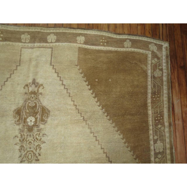 Vintage Turkish Kars Formal Medallion Carpet - 6'7" x 10'2" For Sale In New York - Image 6 of 6