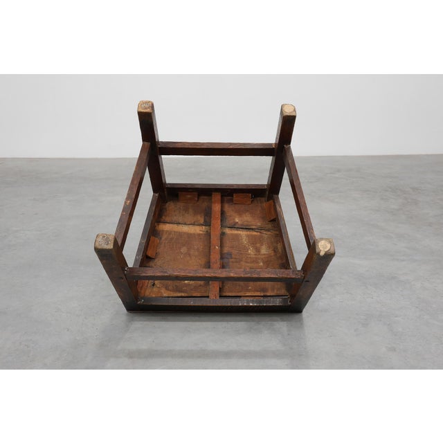 Antique Late 19th Century Oak Side Chair, Belgium For Sale - Image 16 of 17