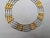 Vintage 1980s Signed Givenchy Goldtone & Rhodium Plated Interlocking Links Collar Necklace For Sale - Image 10 of 11