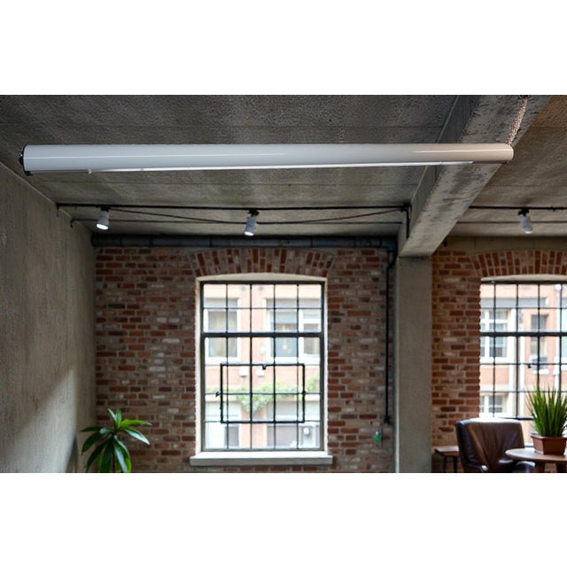 Mid-Century Modern White Supertube Lamp by Anders Pehrson for Atelje Lyktan, 1970s For Sale - Image 3 of 9