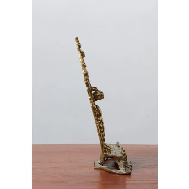 Antique Jain Altarpiece with Three Standing Jinas, 1560 For Sale - Image 10 of 11