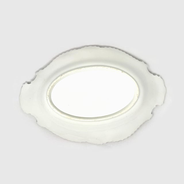 Peach Antique Victorian Peach & Gold Porcelain Oval Serving Dish For Sale - Image 8 of 8