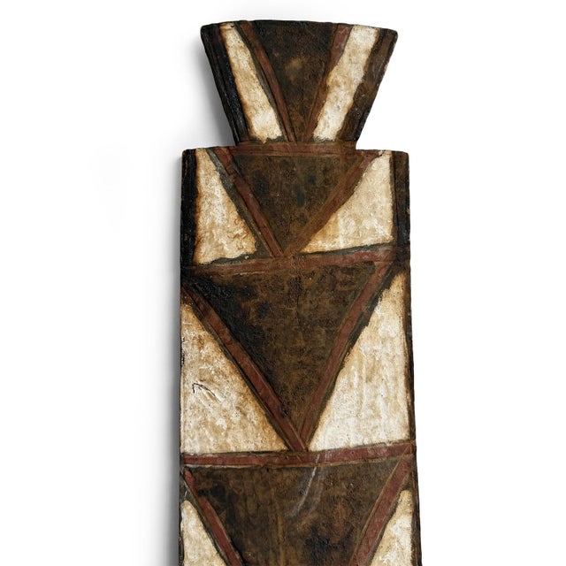 Early 20th Century Old Antique Burkina Faso Antelope Plank Mask For Sale - Image 5 of 12