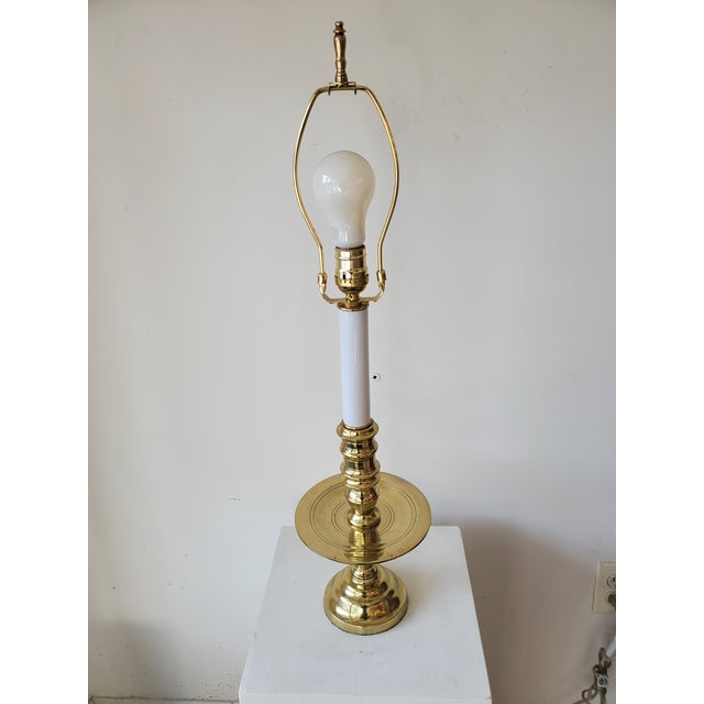 Early 20th Century 20th Century Traditional Brass Lamp For Sale - Image 5 of 9