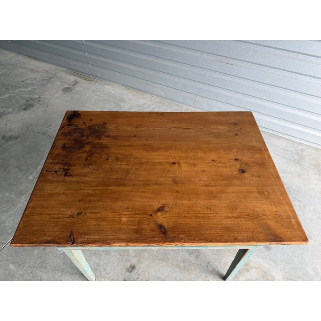 19th Century 19th Century Primitive English Work Table For Sale - Image 5 of 13