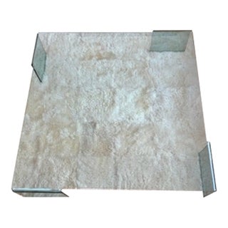1980s Fiam Neutra Bent Glass Coffee Table For Sale