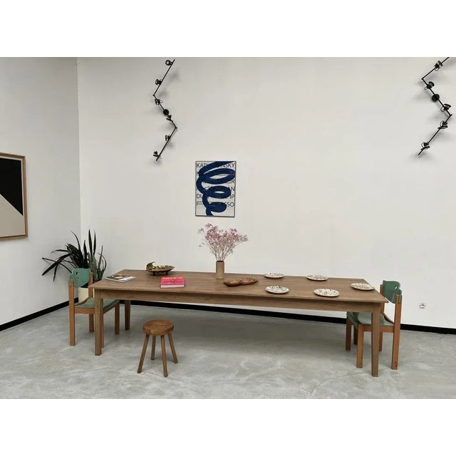 Vintage Oak Farm Table, 2024 For Sale - Image 12 of 13