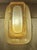 Goldenrod Vintage Wall Lamp with Metal Mounting and Lightly Tinted Relief Glass Shade, 1960s For Sale - Image 8 of 8