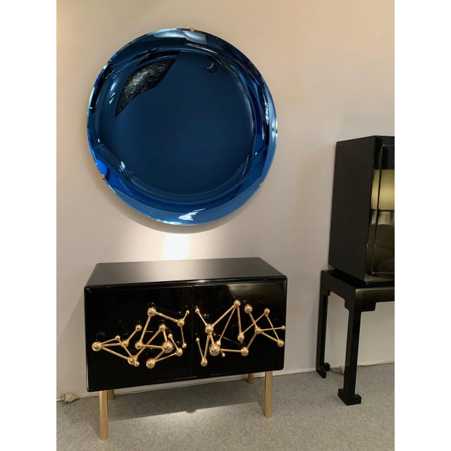 Contemporary Curve Convex Mirror. Italy For Sale - Image 4 of 8