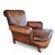 Animal Skin English Sheep Leather Club Chair For Sale - Image 7 of 8