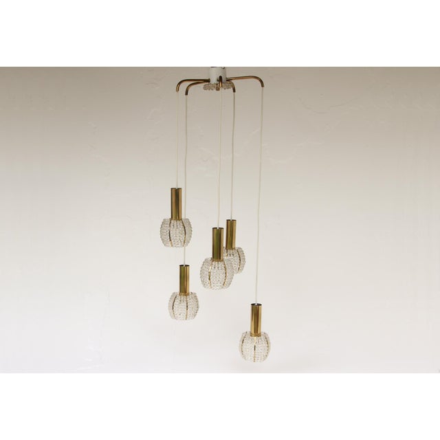 Cascade Light in Brass and Acrylic, 1960s For Sale - Image 10 of 10
