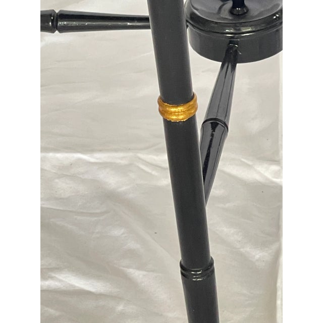 French Antique Papier Mache Large Serving Tray on Stand, C1880 For Sale - Image 13 of 14