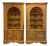 Harden Scrubbed Pine Shell Carved Corner Cabinets - A Pair For Sale