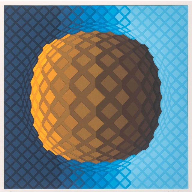 Victor Vasarely (Hungarian/French, 1906-1997), "Koskota" , Screenprint in Colors, 1966, signed in pencil lower right,...