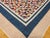 Traditional Vintage Hand Stitched and Hand Quilted Postage Stamp Quilt in Blue, Ivory, Red For Sale - Image 3 of 12