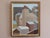 WINTER ROOFTOPS Size: 17.9 x 15.2 inches (including frame) Oil on canvas A calm and beautifully restrained mid-century...
