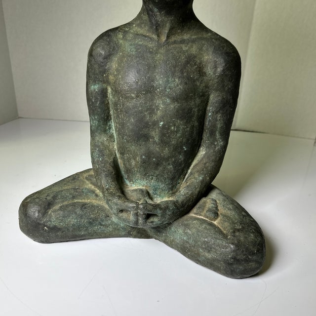 Japanese Early Bronze Boy Buddha… For Sale - Image 3 of 11