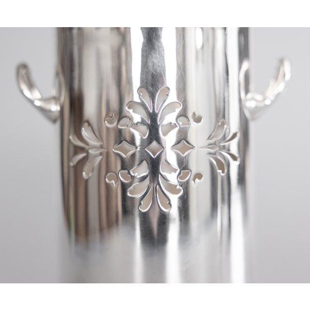 19th Century English Silver Plate Wine Coaster Caddy Bottle Holder For Sale In Houston - Image 6 of 9