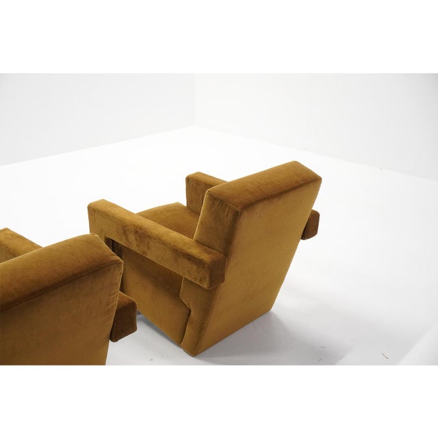 Textile Utrecht 637 Lounge Chairs by Gerrit Rietveld for Cassina, 1990s, Set of 2 For Sale - Image 7 of 10