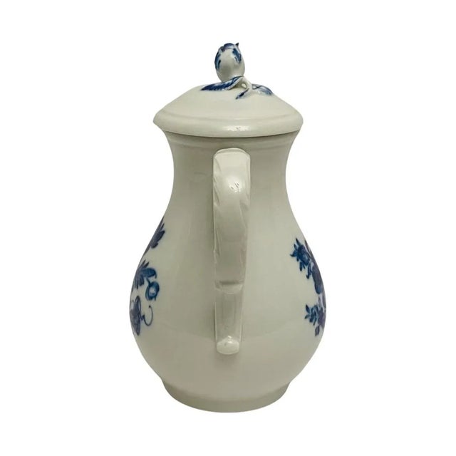 Antique Meissen Porcelain Blue Floral & Insect Teapot w/Lid Blue Crossed Swords. Very good overall preowned condition....