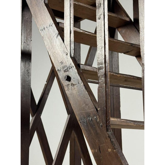 Antique Library Ladder, 1900 For Sale - Image 16 of 18