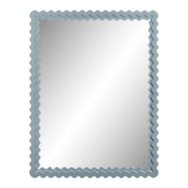 Fleur Home Carnival Chaos Rectangle Mirror in Parma Gray, 36x48 For Sale