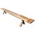 Andrianna Shamaris Mid Century Couture Long Teak Wood Bench For Sale - Image 15 of 18