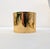 Vintage 1980s Signed Monet Wide Goldtone Cuff Bracelet For Sale - Image 12 of 14