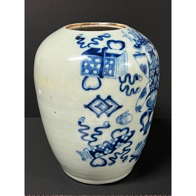 Chinese Art Celadon and Blue Porcelain Decorative Vase Origin: China Ages: Late 20th Century Materials: Porcelain...