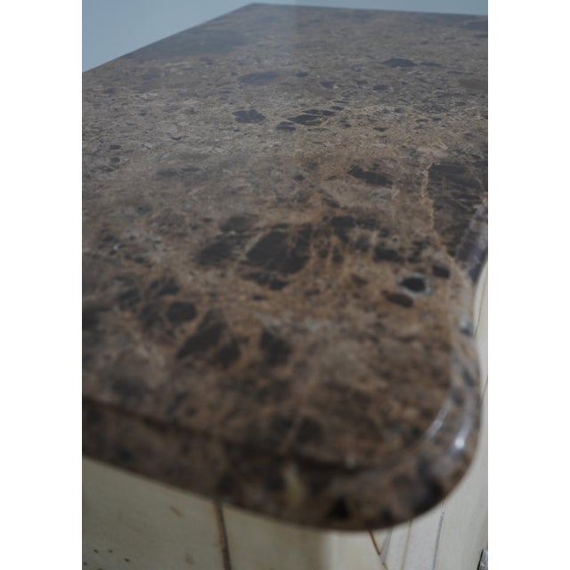 Stone Marble Top Italian Style Commode Chest For Sale - Image 7 of 17