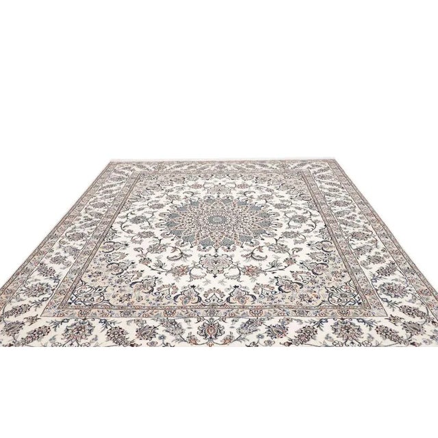 Nain Rug with Floral Pattern For Sale - Image 4 of 11