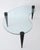 1950s Mid Century Modern Kidney Shaped Glass Coffee Table With Cone Legs For Sale - Image 5 of 17