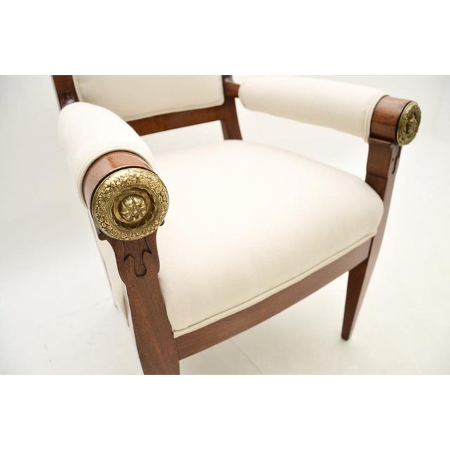 Regency Chair with Gilt Bronze, 1815 For Sale - Image 10 of 12