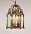 Circa 1800 French Louis XIV Bronze Lantern With Cut Glass Panels. This lantern has wonderful acanthus leaves bonze mounts....