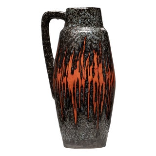 Large Fat Lava Ceramic Jug from Scheurich Keramik, Germany, 1970s For Sale