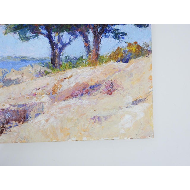 Early 21st Century Plein Air Impressionist Coastal Landscape Painting For Sale - Image 4 of 7