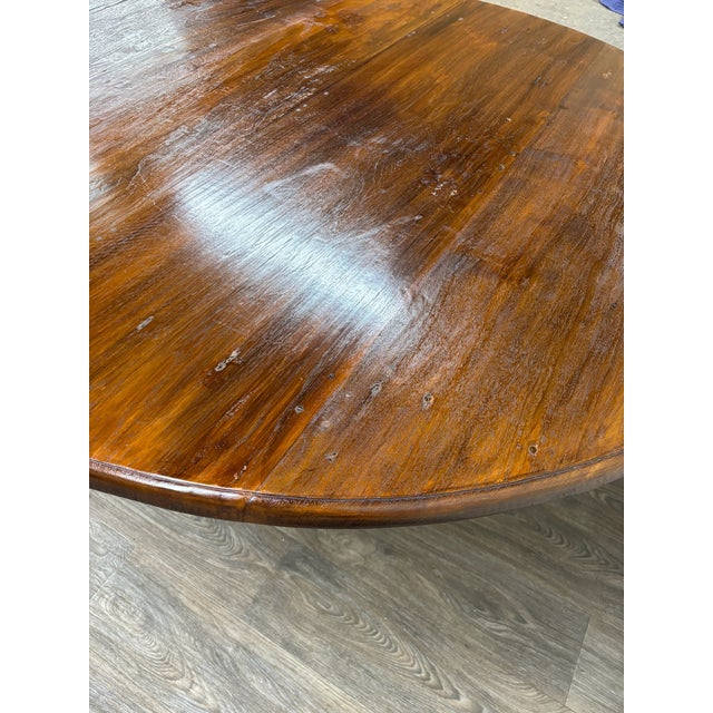 Antique French Renaissance Revival Victorian Renaissance Solid Oak Dining Table For Sale - Image 17 of 18
