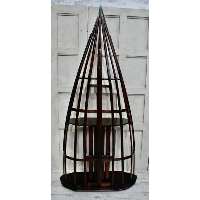 A Superb Vintage Skeleton Canoe Bookshelf, this canoe was converted into a beautiful bookshelf, made from the skeleton of...