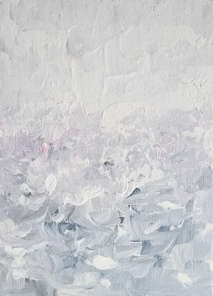 "Impressions in Grey" Original Impressionist Landscape Abstract Art Painting