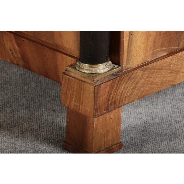 Antique Empire Writing Chest of Drawers in Walnut, 1810s For Sale - Image 15 of 18