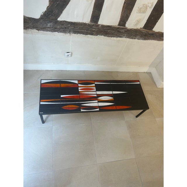 Navette Coffee Table by Roger Capron, 1950s For Sale - Image 9 of 10