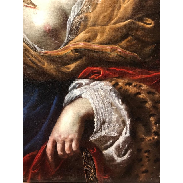 Giovanni Domenico Ferrucci, The Death of Cleopatra, Oil on Canvas, 17th Century, Framed For Sale - Image 10 of 13