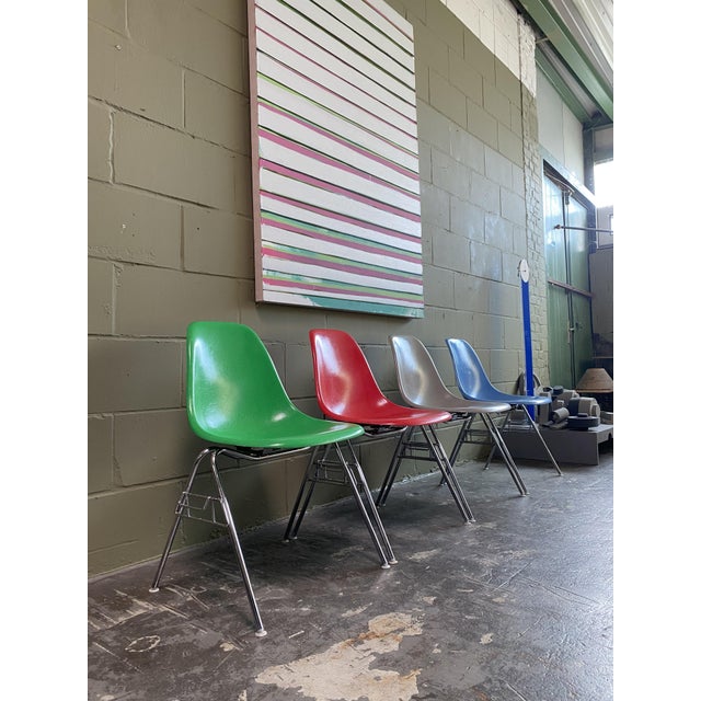 Sidechairs in Various Colors by Charles Eames for Vitra, 1980s, Set of 4 For Sale - Image 6 of 15
