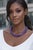 Chatoyant Charoite Necklace With Sterling Silver Charoite Clasp, 20" For Sale - Image 10 of 10