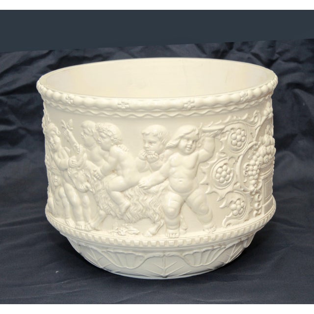 Eichwald Ceramic Flower Pot Large Art Nouveau Flower Pot - Cachepot. Made by the Eichwald Ceramics and Porcelain...