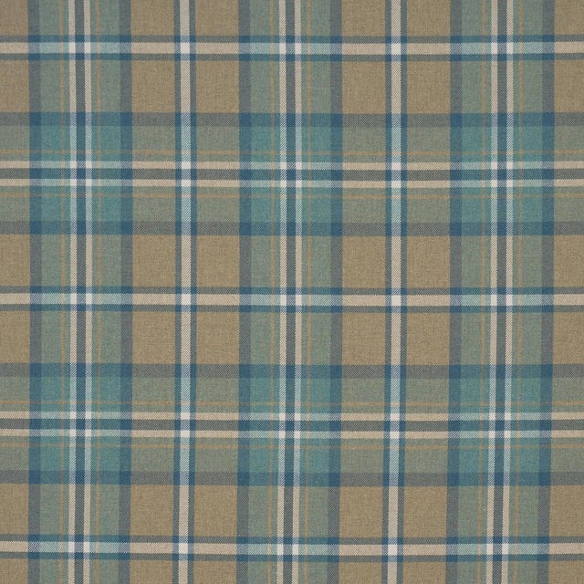 2020s Sample - Schumacher Harris Merino Plaid Fabric In Leaf For Sale - Image 5 of 5